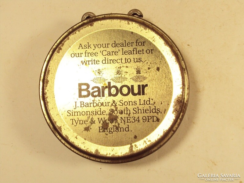 Retro barbour thornproof dressing metal box tin box