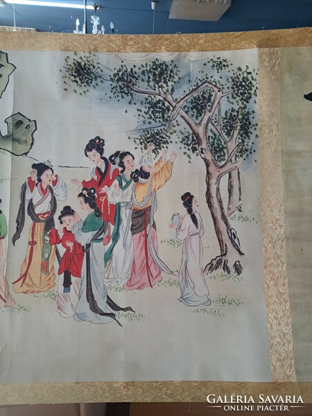 Chinese canvas picture (420x99cm)