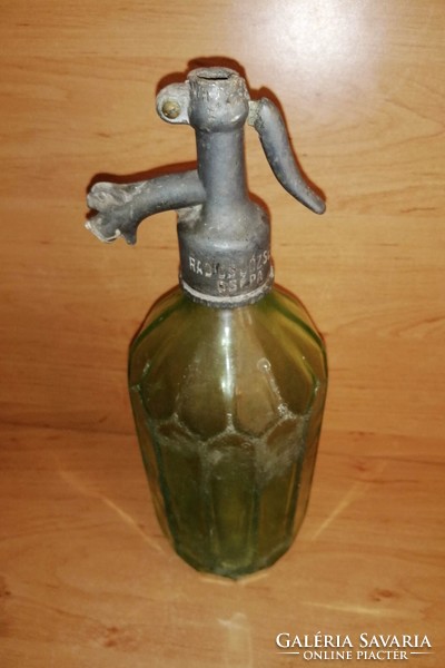 Antique green soda bottle József Radics Szikvízgyara csépa 1926.