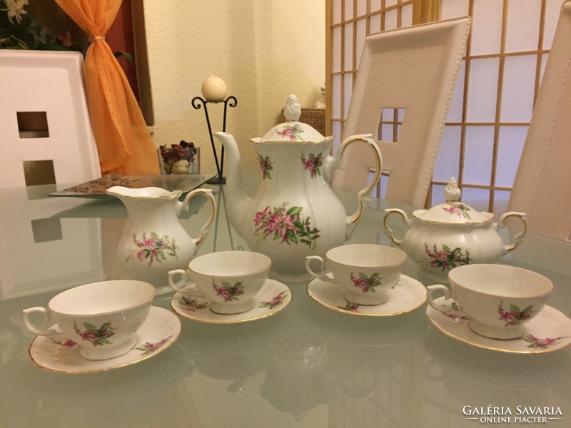 Old beautiful porcelain coffee set