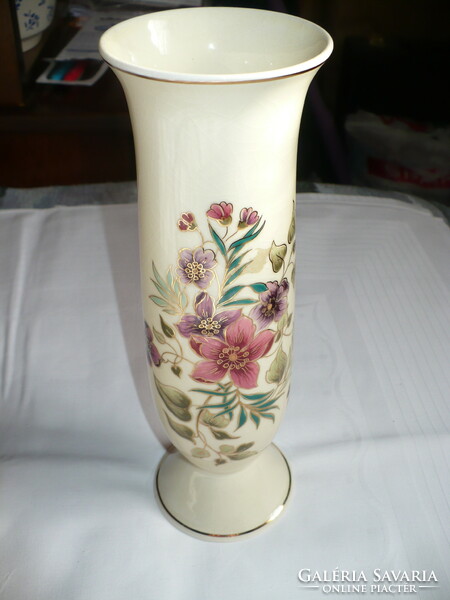 Graceful, tall Zsolnay vase