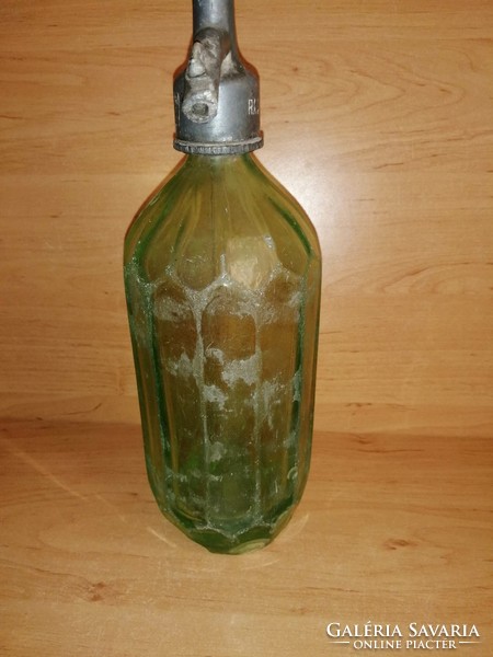 Antique green soda bottle József Radics Szikvízgyara csépa 1926.