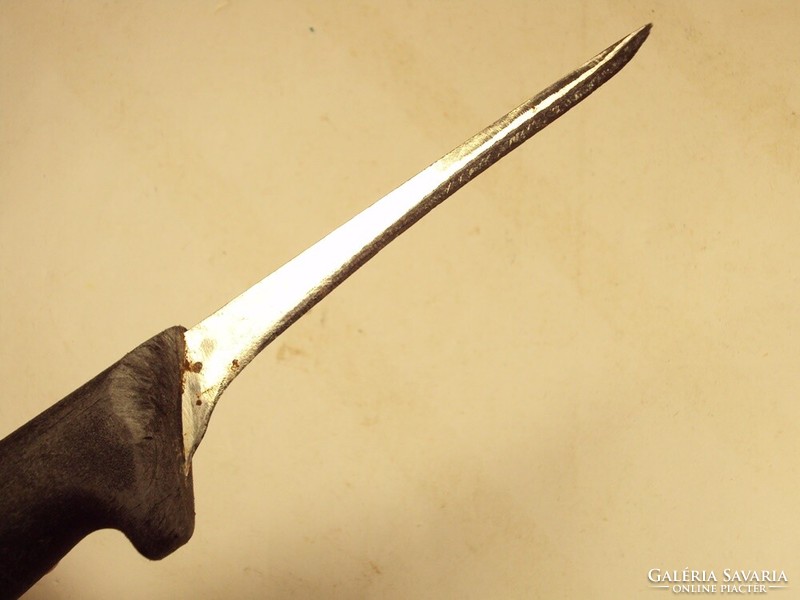Retro régi henteskés konyhai kés disznóvágás, csontozó kés