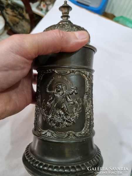 Old pewter cup