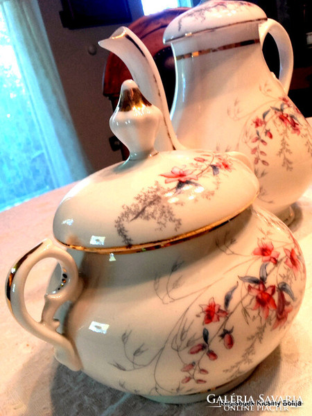 Antique elbogen tea set "te-te" for 2 persons - art&decoration