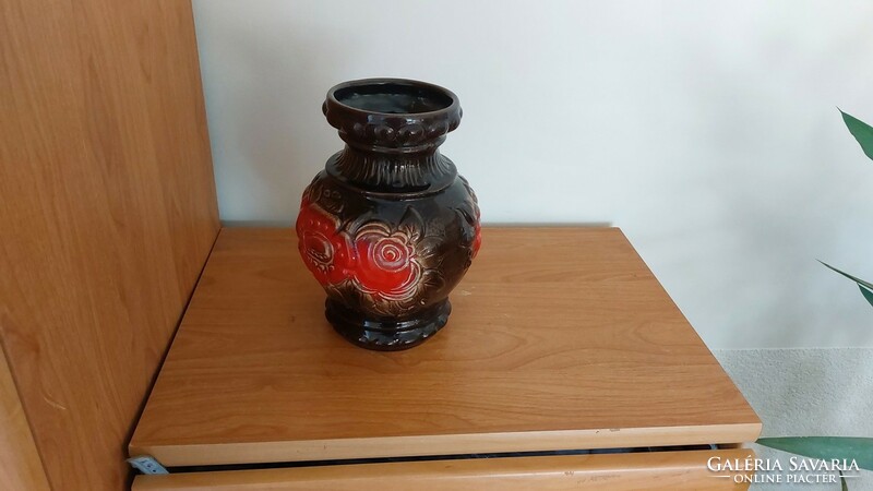 (K) Retro Mid Century váza cca 22 cm magas Germany