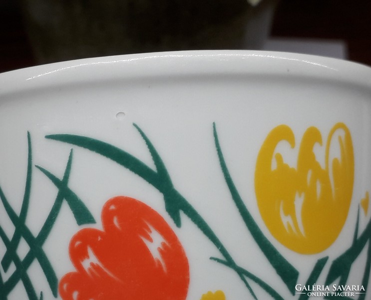 Spring motif mug, Zsolnay style