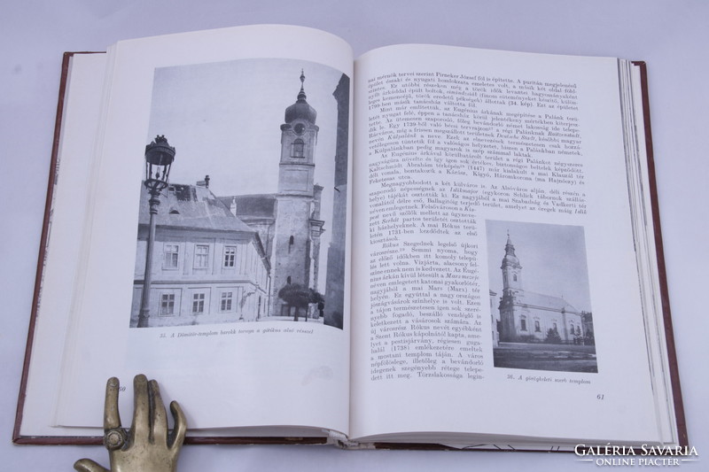 Dedicated Sándor Bálint's City of Szeged - first edition dedicated to the literary historian László Vojda!