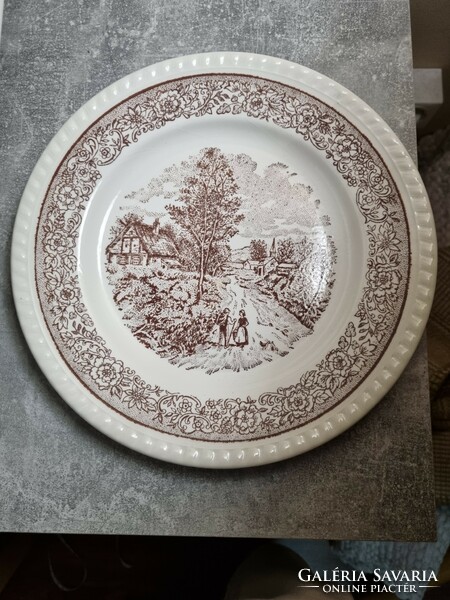 Angol fajansz porcelán tányérok 8 db