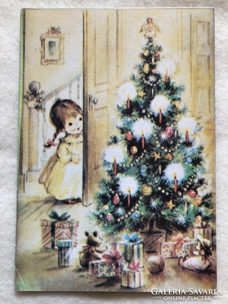 Régi Karácsonyi képeslap                 -3.
