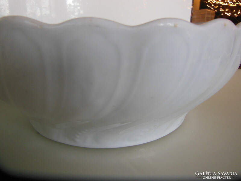 Bowl - marked - 31 x 11 cm - can be hung on the wall - old - beautiful - scratch-free Czechoslovakia