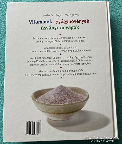 Vitaminok, gyógynövények, ásványi anyagok könyv