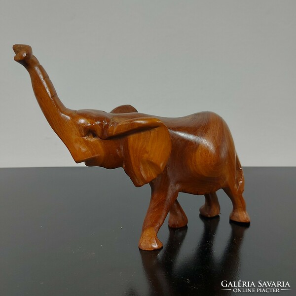 Elephant carved from wood