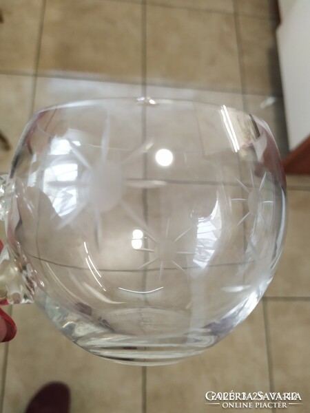 Etched glass goblet 6 pieces for sale!