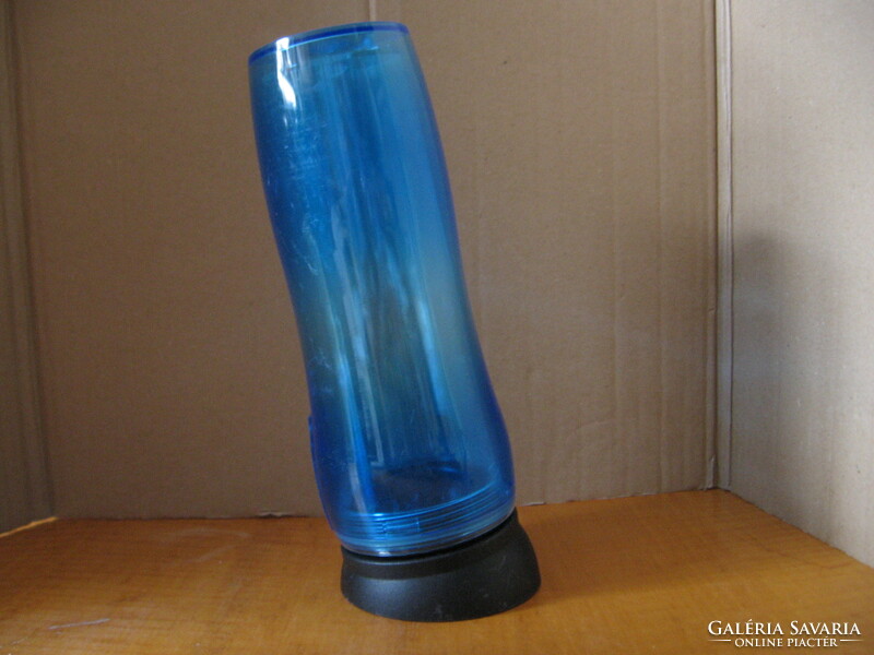 Shuyao kék műanyag dupla falú thermo kulacs, mobil teás kanna