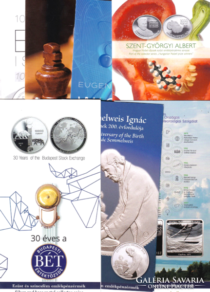 Mnb coin brochures - mixed - vi. - 7 Kinds - HUF 600/pc