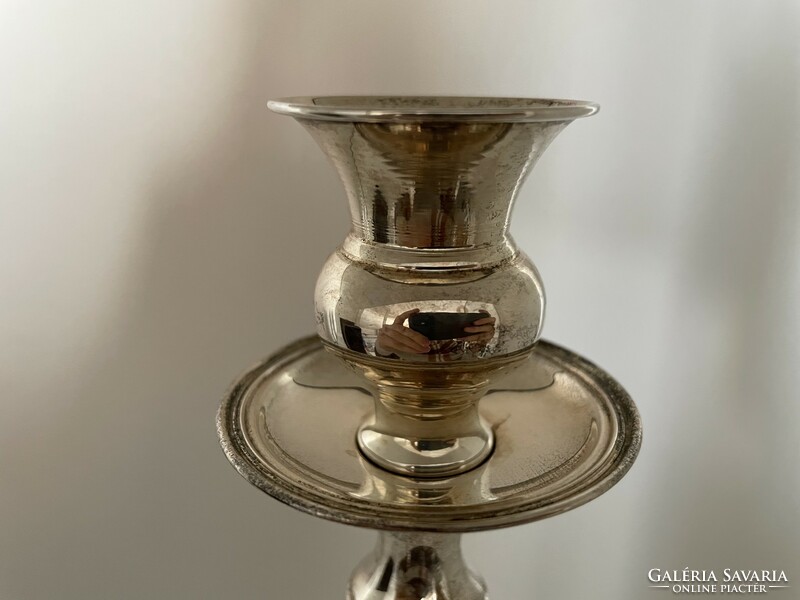 800 silver candle holder