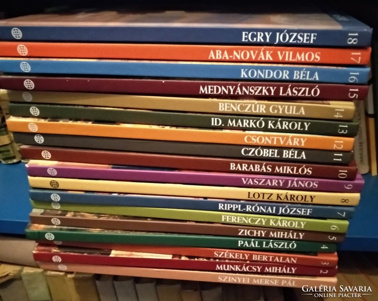 Series of 18 volumes: masters of Hungarian painting from 2010, negotiable