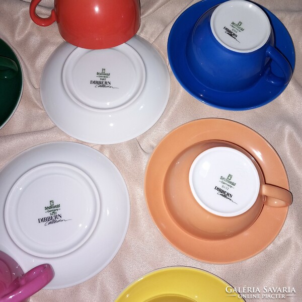Colorful, modern, German, porcelain coffee sets