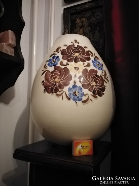 Folk vase with flowers, 36 cm