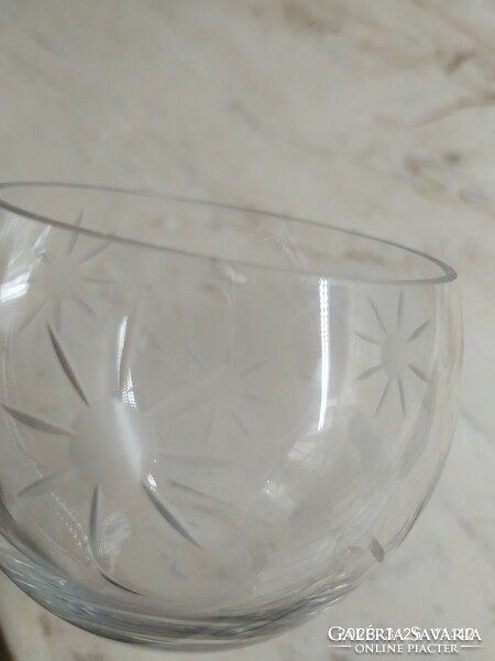 Etched glass goblet 6 pieces for sale!