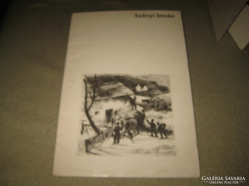 István Szőnyi folder 1978. 12 Pcs, with offset printing