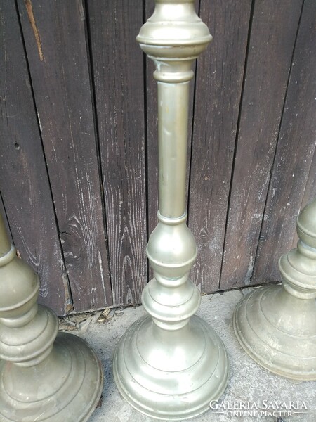 Antique 107 cm church candle holders