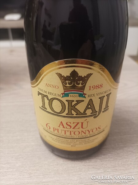 Tokaji aszú 6 puttonyos 1988-as évj.