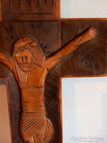 Art-deco wooden crucifix design negotiable!