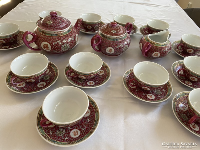 12 Personal hand painted jingdezhen tea set