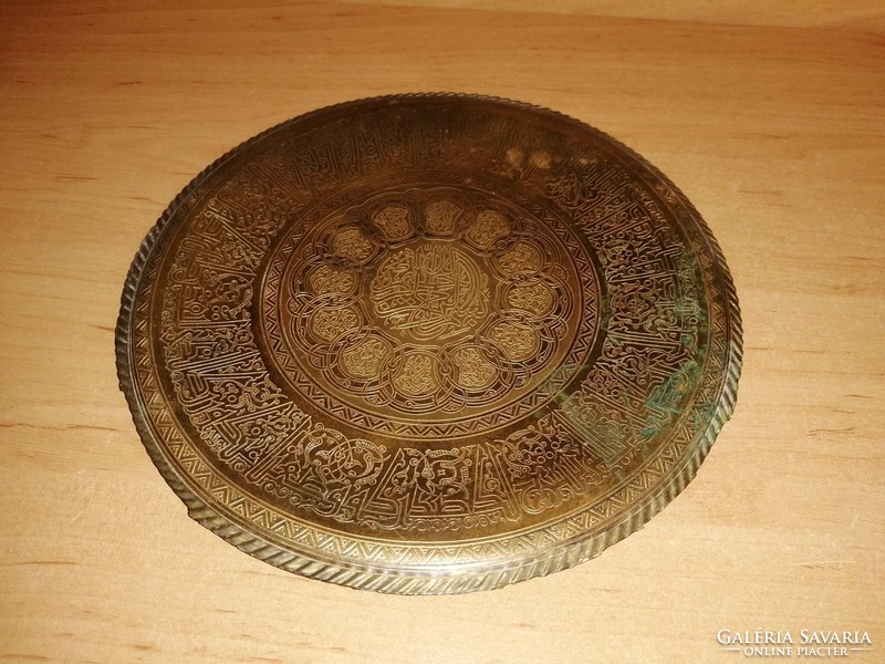 Old oriental copper wall plate 20 cm (n)