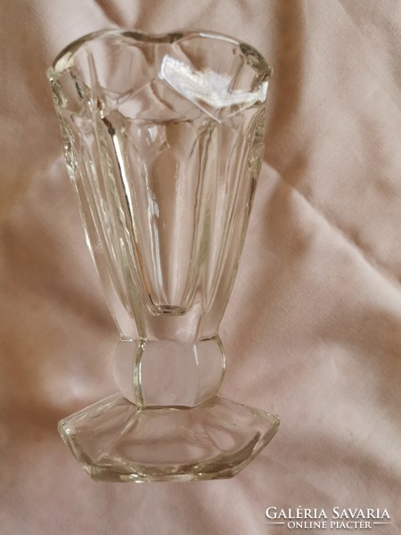 Bieder antique glass small vase 11 cm high