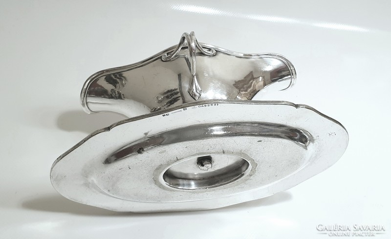 Art Nouveau, silver-plated christofle sauce bowl from the late 1800s