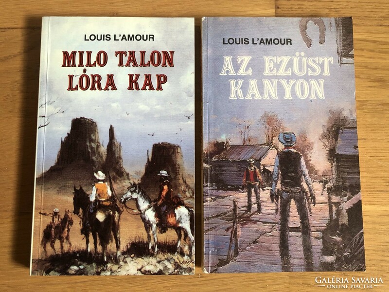 2 louis l'amour books - you get a silver canyon / milo talon horse