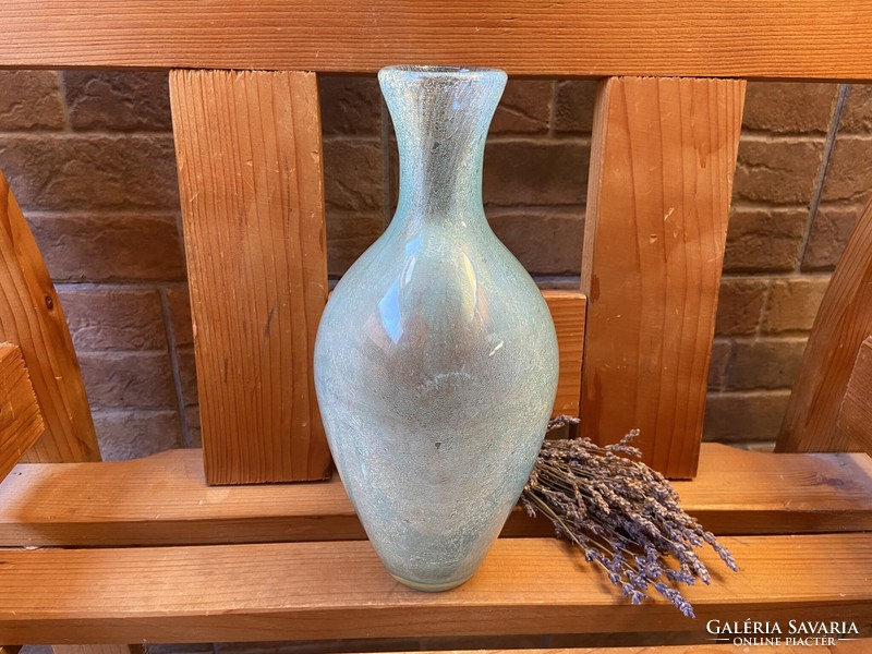 Karcagi Fátyolüveg Váza