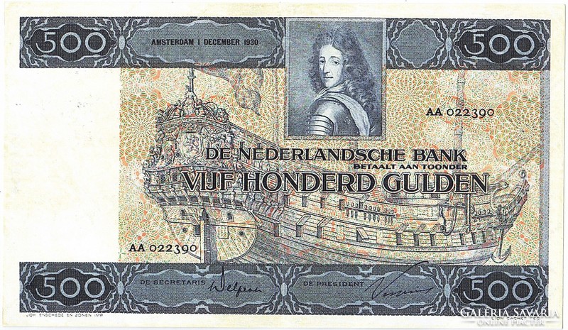 Netherlands 500 Dutch guilders 1930 replica
