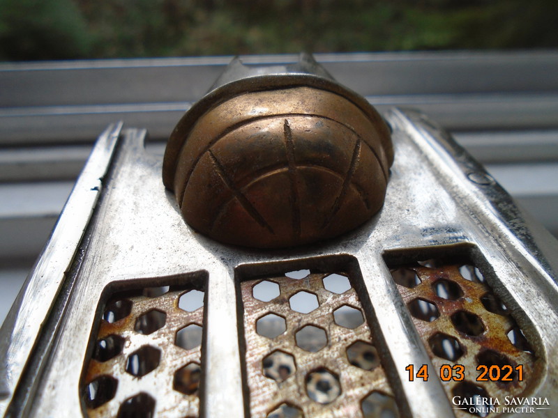 Antique silver plated miniature church censer