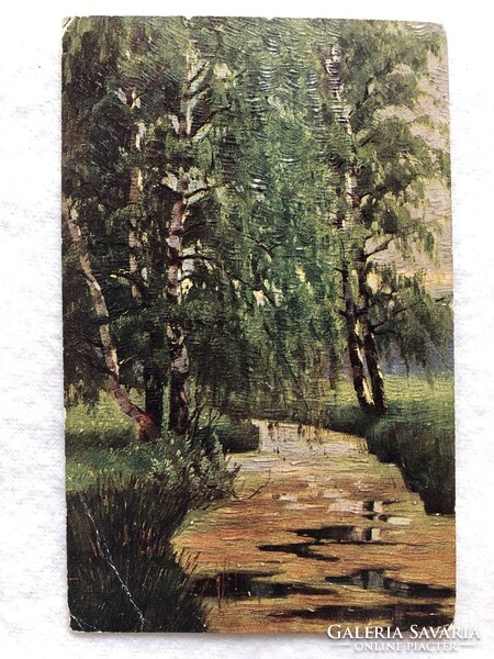 Antik, régi képeslap - 1917                              -5.