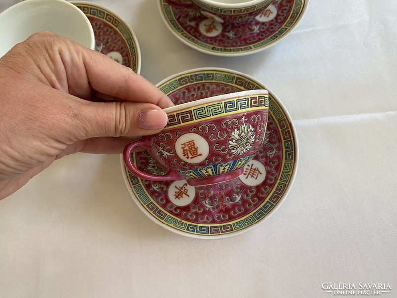 12 személyes kézzel festett Jingdezhen teáskészlet