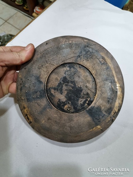 Old copper bowl