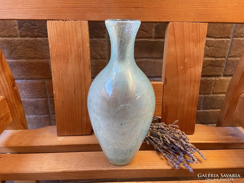 Karcagi Fátyolüveg Váza