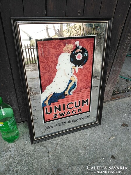 Zwack unicum retro mirror image advertising