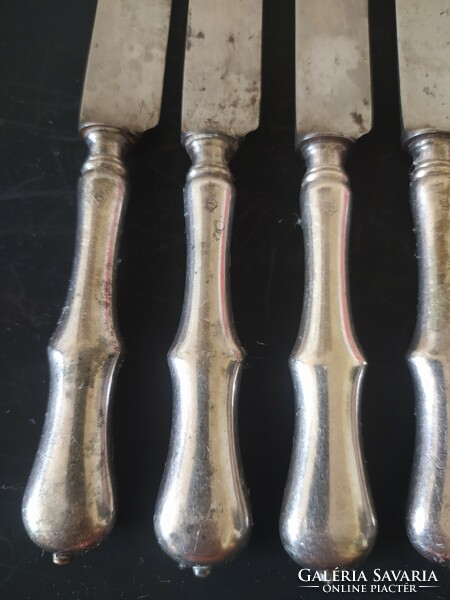 Antik Berndorf kések, 6 db együtt eladó jelzettek, 22 cm