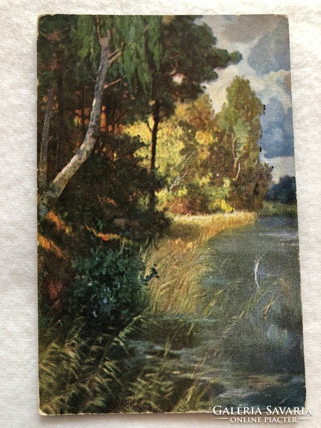 Antik, régi képeslap  - Postatiszta                               -5.