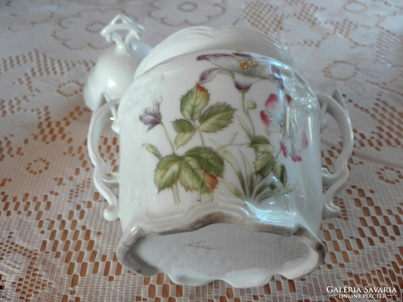Antique sugar bowl, bombonier 11x16 cm xx
