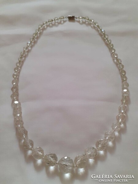 Vintage polished crystal necklace