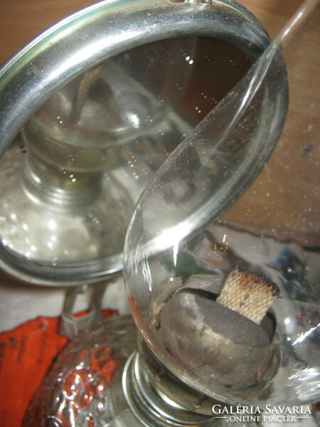 Retro kerosene lamp with mirror