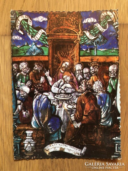 Easter postcard - the last supper