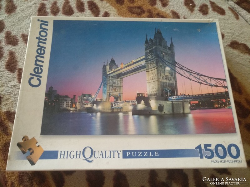 Clementoni puzzle 1500 pieces, tower bridge, london, negotiable