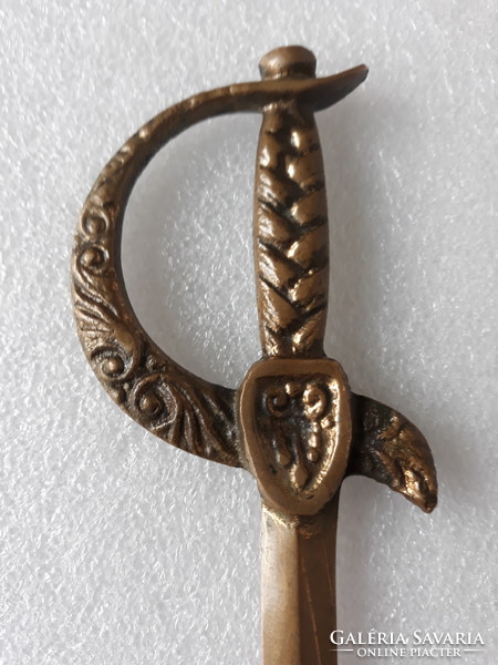 Old bronze sword-shaped leaf opener